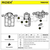 RIDEX stabdžių apkaba 78B0109