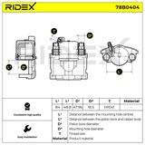 RIDEX Bromsok 78B0404