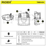 RIDEX Тормозной суппорт 78B0454