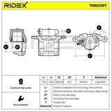 RIDEX Тормозной суппорт 78B0597