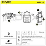RIDEX Тормозной суппорт 78B0752