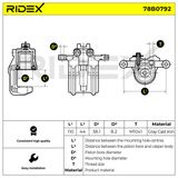 RIDEX Тормозной суппорт 78B0792