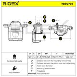 RIDEX Тормозной суппорт 78B0798
