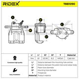 RIDEX Тормозной суппорт 78B1090