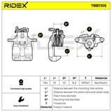 RIDEX Тормозной суппорт 78B1105