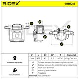 RIDEX Тормозной суппорт 78B1215