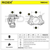 RIDEX Bromsok 78B1245