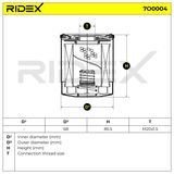 RIDEX Oljefilter 7O0004