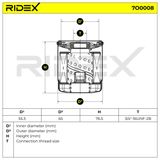 RIDEX Oljefilter 7O0008