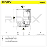 RIDEX Oljefilter 7O0031