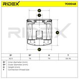 RIDEX Oljefilter 7O0048