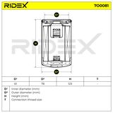 RIDEX Oljefilter 7O0081