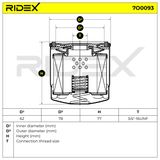 RIDEX Масляный фильтр 7O0093