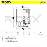 RIDEX Õlifilter 7O0110