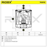 RIDEX Oljefilter 7O0112