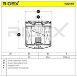 RIDEX Eļļas filtrs 7O0149