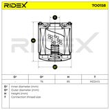 RIDEX Eļļas filtrs 7O0158