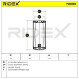 RIDEX Oljefilter 7O0159
