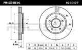 RIDEX Jarrulevy 82B0127