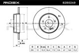 RIDEX Тормозной диск 82B0249