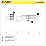 RIDEX Датчик импульсов 833C0002