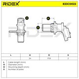RIDEX Датчик импульсов 833C0022