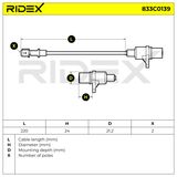 RIDEX Датчик импульсов 833C0139