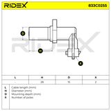 RIDEX Датчик импульсов 833C0255