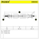 RIDEX Bromsslang 83B0063