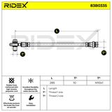 RIDEX Pidurivoolik 83B0335