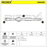 RIDEX Тормозной шланг 83B0588