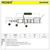 RIDEX Stötdämpare 854S0098