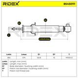 RIDEX Stötdämpare 854S0111