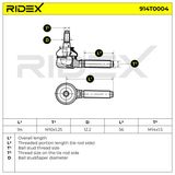 RIDEX Raidetangon pää 914T0004