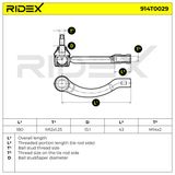 RIDEX Parallellstagsled 914T0029