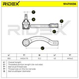 RIDEX Parallellstagsled 914T0036