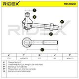 RIDEX Raidetangon pää 914T0261