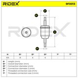 RIDEX Polttoainesuodatin 9F0013