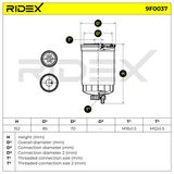 RIDEX Bränslefilter 9F0037