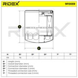 RIDEX Топливный фильтр 9F0059