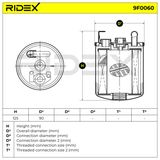 RIDEX Топливный фильтр 9F0060