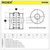 RIDEX Топливный фильтр 9F0086