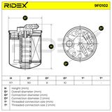 RIDEX Топливный фильтр 9F0102