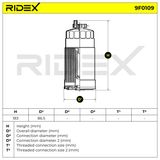RIDEX Bränslefilter 9F0109