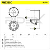 RIDEX Bränslefilter 9F0112