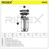 RIDEX Топливный фильтр 9F0121