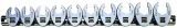 Triumf professional tools® Avopäisten Hylsyavainten Sarja 3/8" 10-19 mm 219