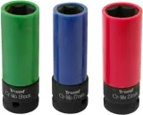 Triumf professional tools® Suojapäällysteiset Voimahylsyt 1/2", 3-osainen sarja 23794
