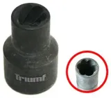Triumf professional tools® Vaurioituneiden Ruuvien Irrotushylsy 1/2 tuumaa 17 mm 25505