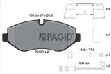 PAGID Комплект тормозных колодок, дисковый тормоз C6024